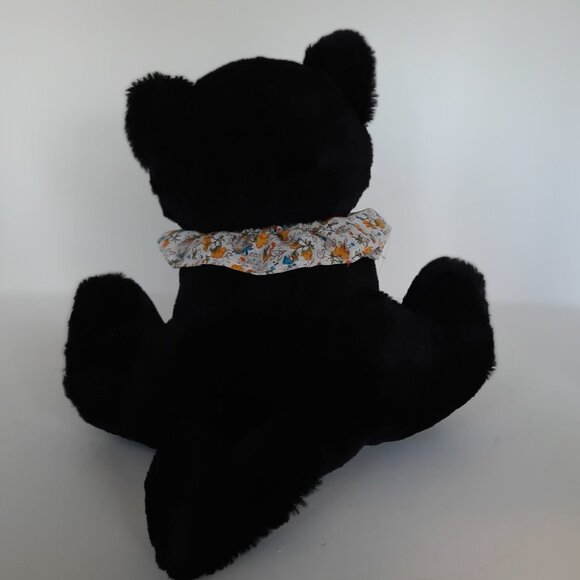 Vintage Black Cat Autumn Plushie - Picture 3 of 4